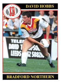 1991 Merlin Rugby League #15 David Hobbs Front